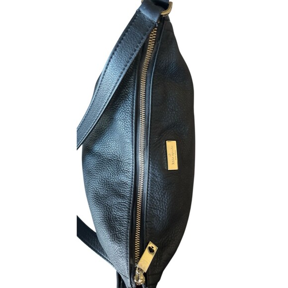 Kate Spade New York Town Road Aurelia Black Pebbled Leather Shoulder Bag READ - Picture 5 of 12